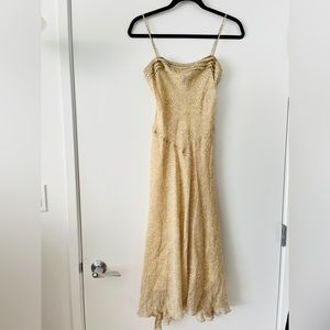 NWT BCBG 100% Silk Printed Midi Dress - Size 2